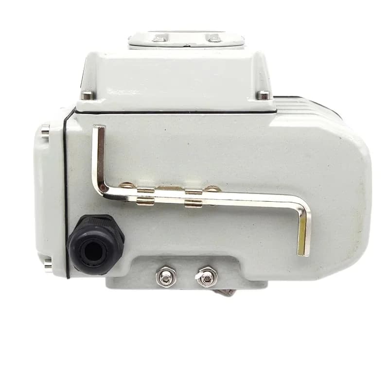 Compact elec ric actua uminum alloy shell electric val ve with butterfly valve bal