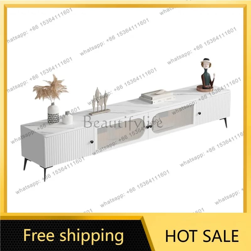 zj.Modern Elegant Tv Stand Classic Unique Luxury Aesthetic Tv Stand Glamour Trendy Mobili Tv Di Soggiono Living Room Furniture