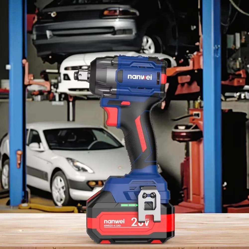 NANWEI W8500 Cordless Impact Wrench 500N.M High Torque 20V Electric Power Tool Portable Professional for Car Repair
