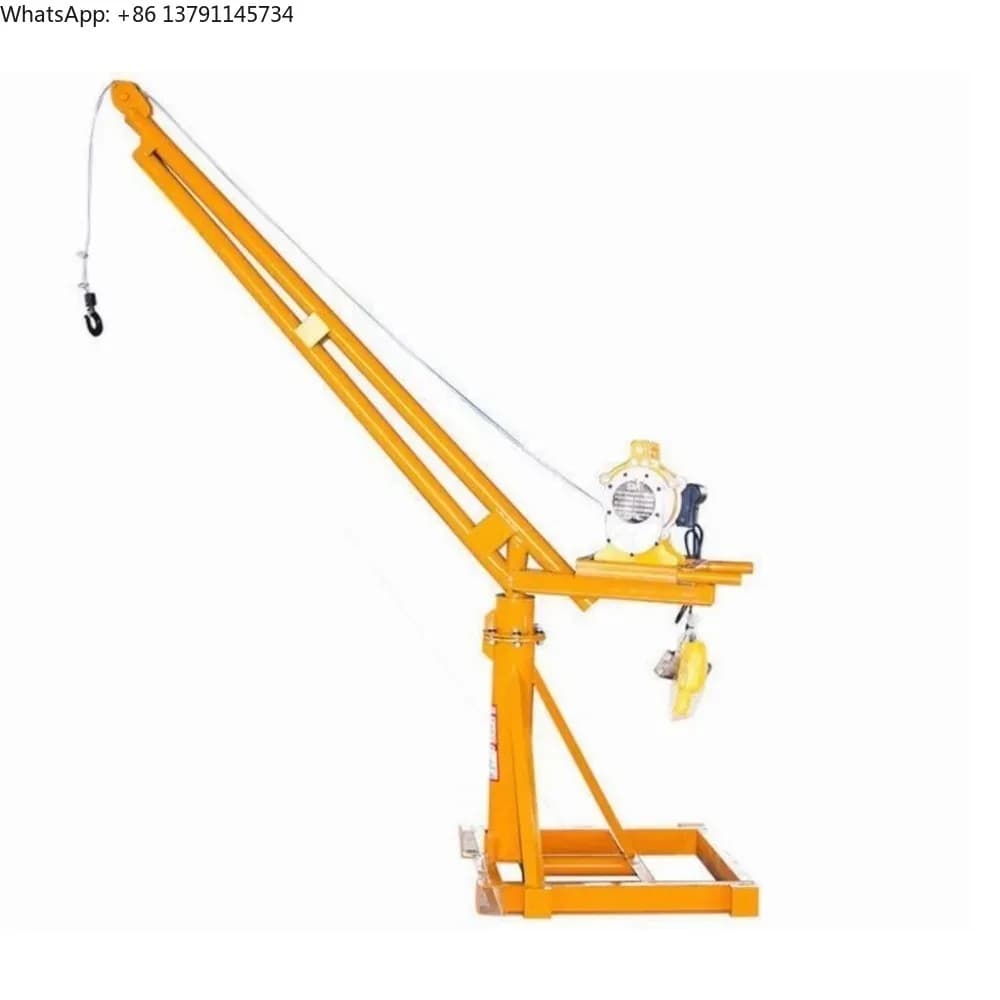 Outdoor small crane hoist 220v household small electric brick lifting machine