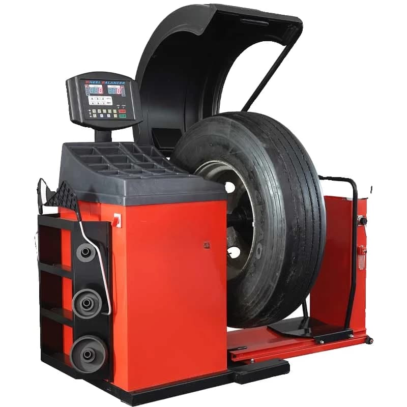 1300 semi-automatic style, large and small car, universal balancing machine, truck and passenger car balancing instrument