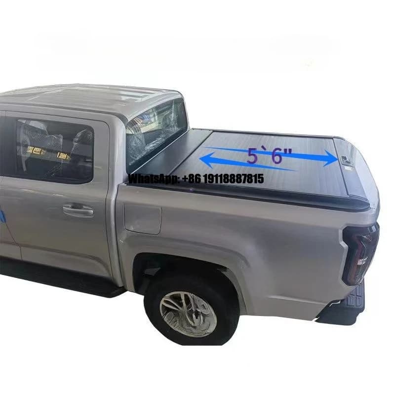 Electric Retractable Tonneau Cover for Pickup Truck Bed Waterproof Lid for Ford Ranger F150 BYD Shark 6 MAXUS T90 Silverado Roll