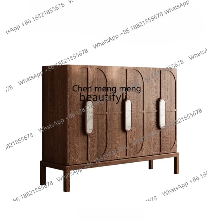 X  Medieval solid wood home shoe cabinet living room entrance cabinet retro shoe cabinet home door