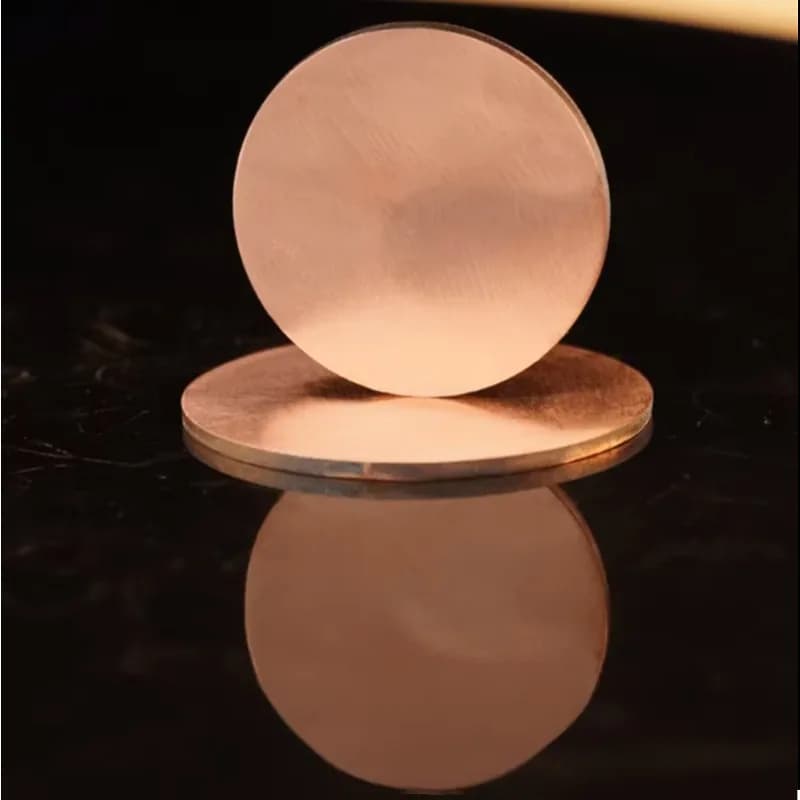 5Pcs T2 Pure Copper Round Plate 0.1mm-5mm Thick Dia 15-29mm Copper Disc for DIY Crafts