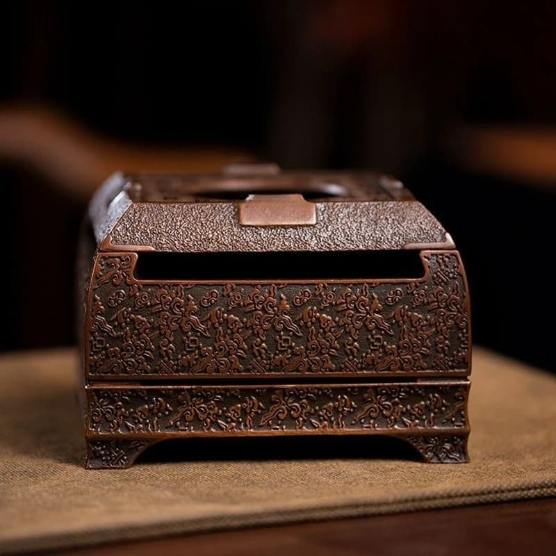 Treasure furnace, copper hand-cast tea stove, charcoal stove, Spring Festival Chinese New Year gifts, high heirlooms