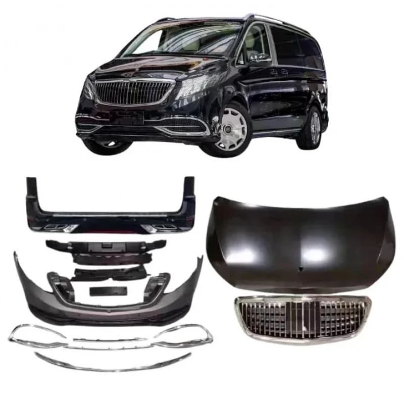 Premium Upgrade Body Kit Compatible with V-Class Front Rear Bumper Styling Modified Parts