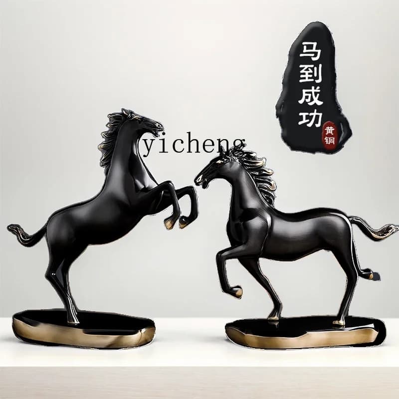 copper horse lucky zodiac small living room wine cabinet successfully decorated large senior office ornament