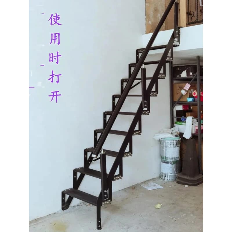 Dedied Loft Duplex Side Wall Facing Attic Staircase Indoor Room