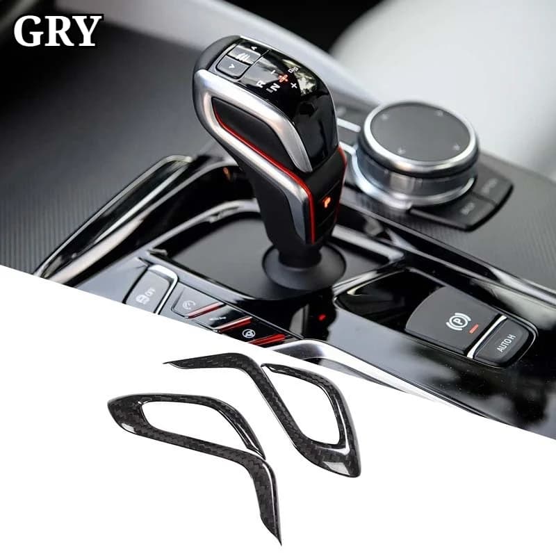 Car Gear Shift Knob Side frame Trim For BMW F90 M5 F97 X3M F98 X4M 2018-2024 Real Carbon Fiber Interior Car Accessories