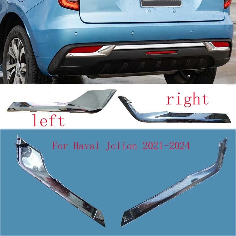 Rear Bumper Chrome Trim Molding Fit For Haval Jolion 2021-2024 Electroplated Decorative Strip
