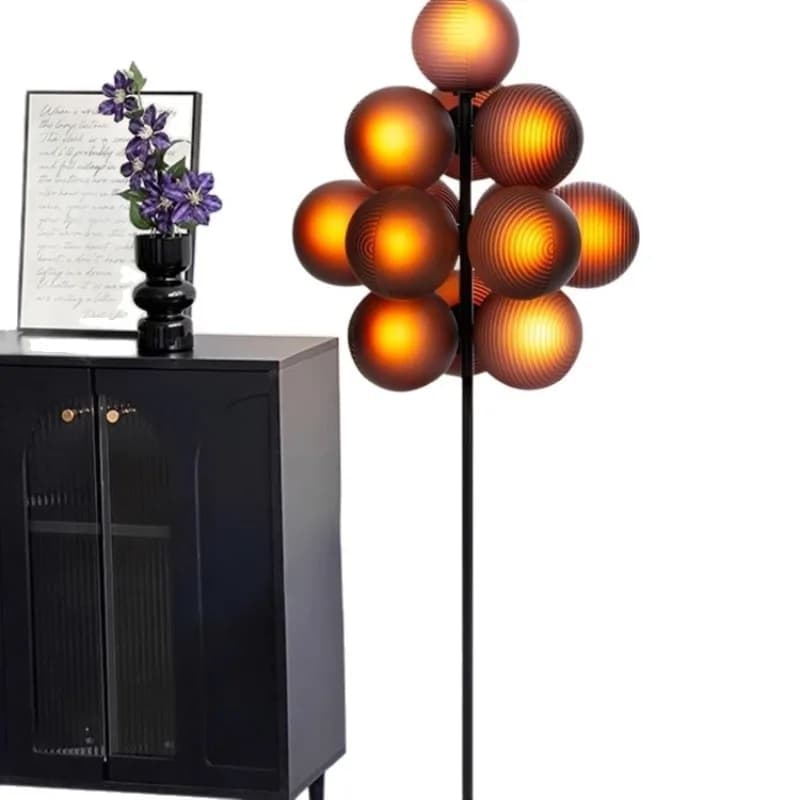 Floor lamp sofa, glass lamp, bedroom lamp, study desk lamp y