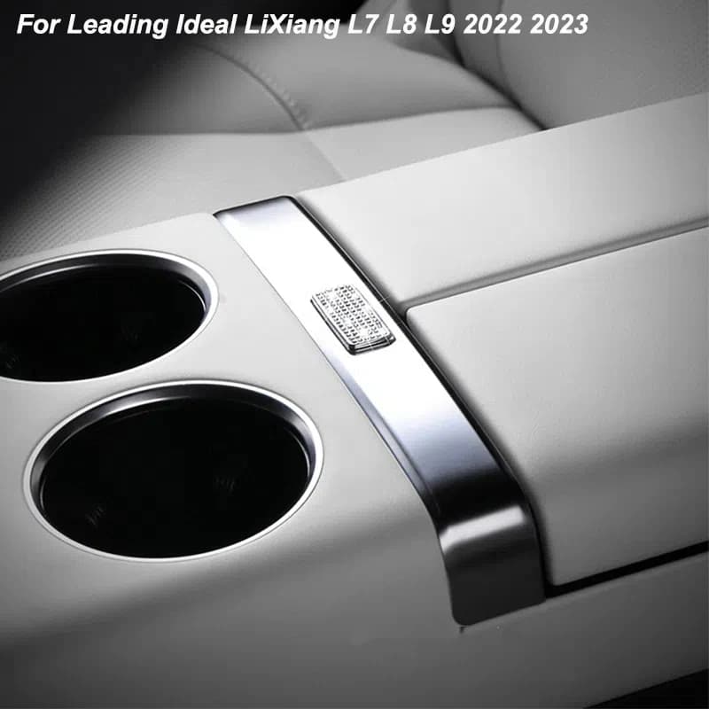For Leading Ideal LiXiang For L6 L7 L8 L9 2022 2023 Center Control Armrest Box Switch Crystal Style Sticker Interior Accessorie