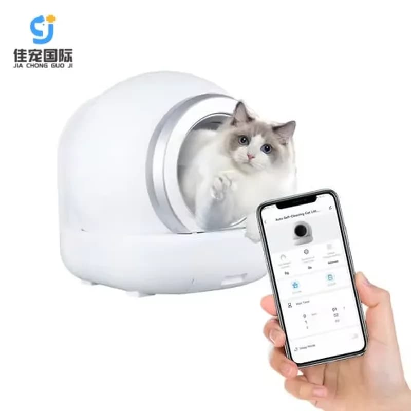 for Luxury Large Capacity Smart Cat Box Self-Cleaning Convenient App Control High Pet Cleaning Automatic Cat Toilet