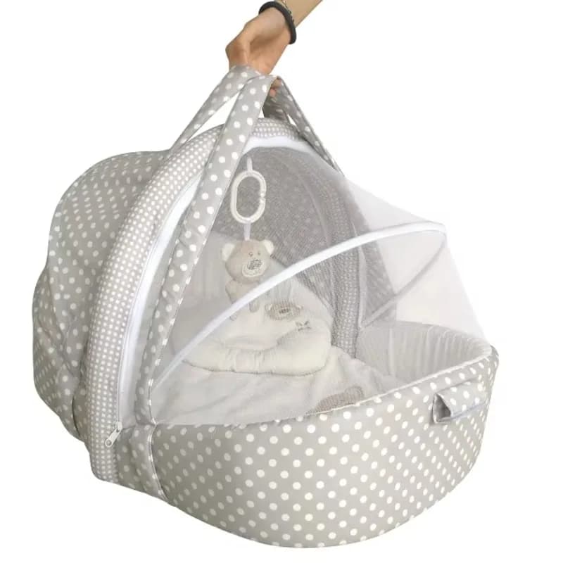 Bear travel tent funny newborn basket with pillow and mattress