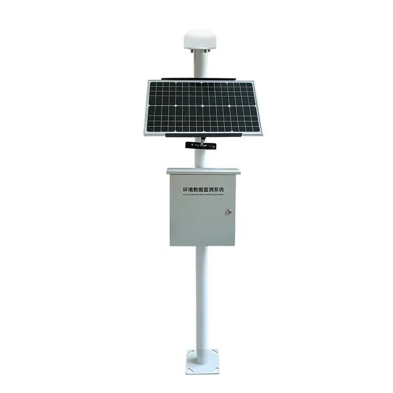 Outdoor weather station Small weather monitoring station Wind speed Wind direction Temperature and humidity
