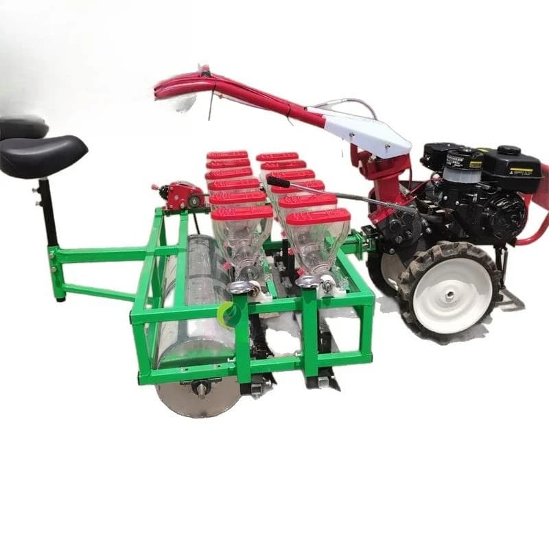 Electric vegetable medicinal material seeder, trolley with seeder, hand push radish onion rape fine seeder