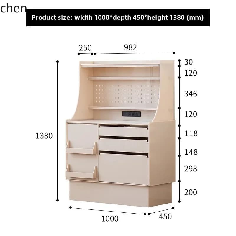 L13 Tea Acrylic Dining Side Cabinet Light Luxury High-end Wine Cabinet Multi-functional Storage Cabinet