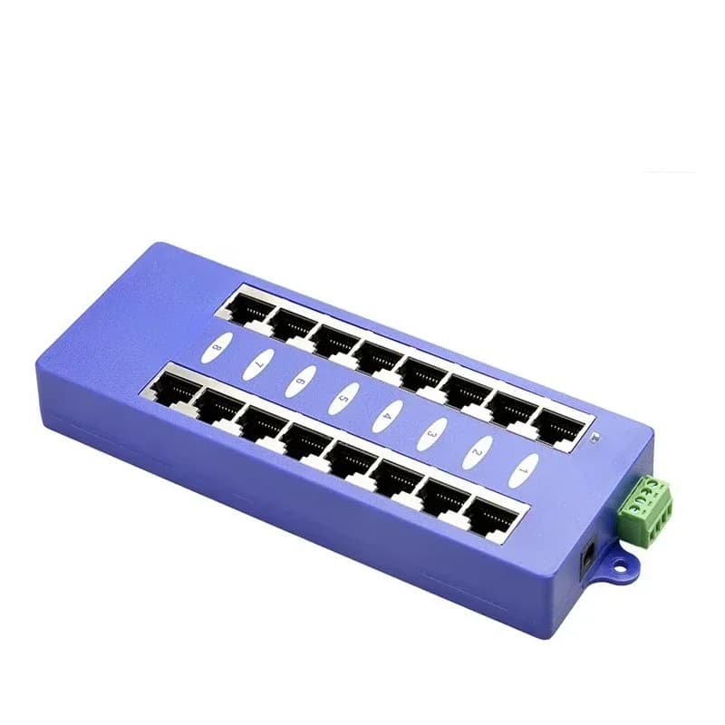 Gigabit 8-port power injector Gigabit injector