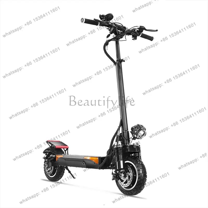 Dual drive electric scooter lithium battery pedal driving export folding car