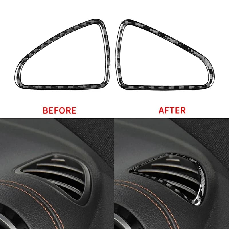 1 Pair Car Dashboard Front Air Vent Outlet Decoration Cover Sticker for Mercedes-Benz B-Class GLB 2020 Auto Interior Accessories