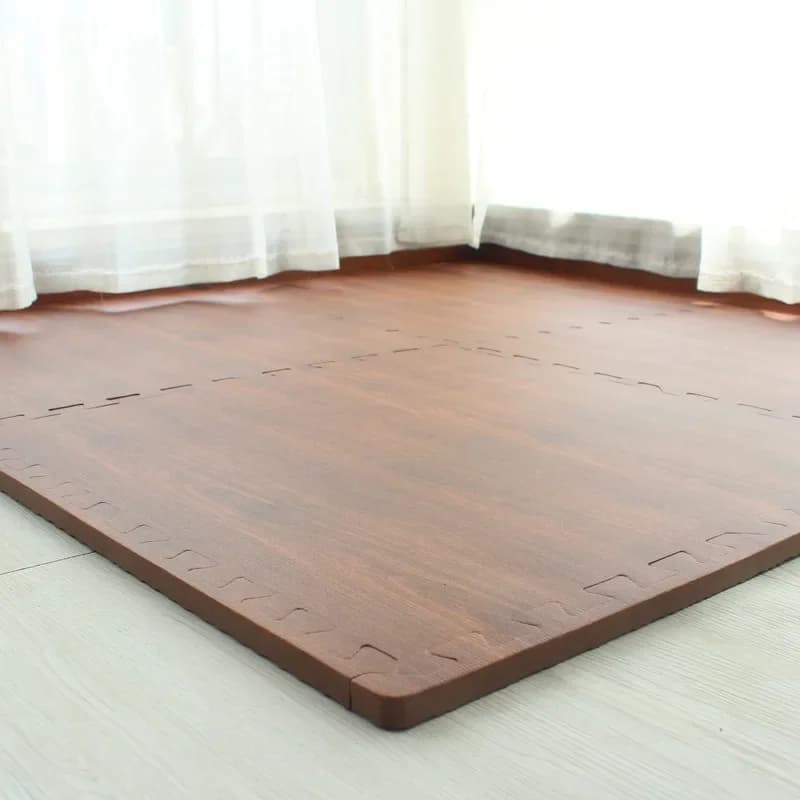 Foam floor mat soundproof imitation wood grain puzzle mat can be cut thickened splicing floor blanket to cover the bedroom