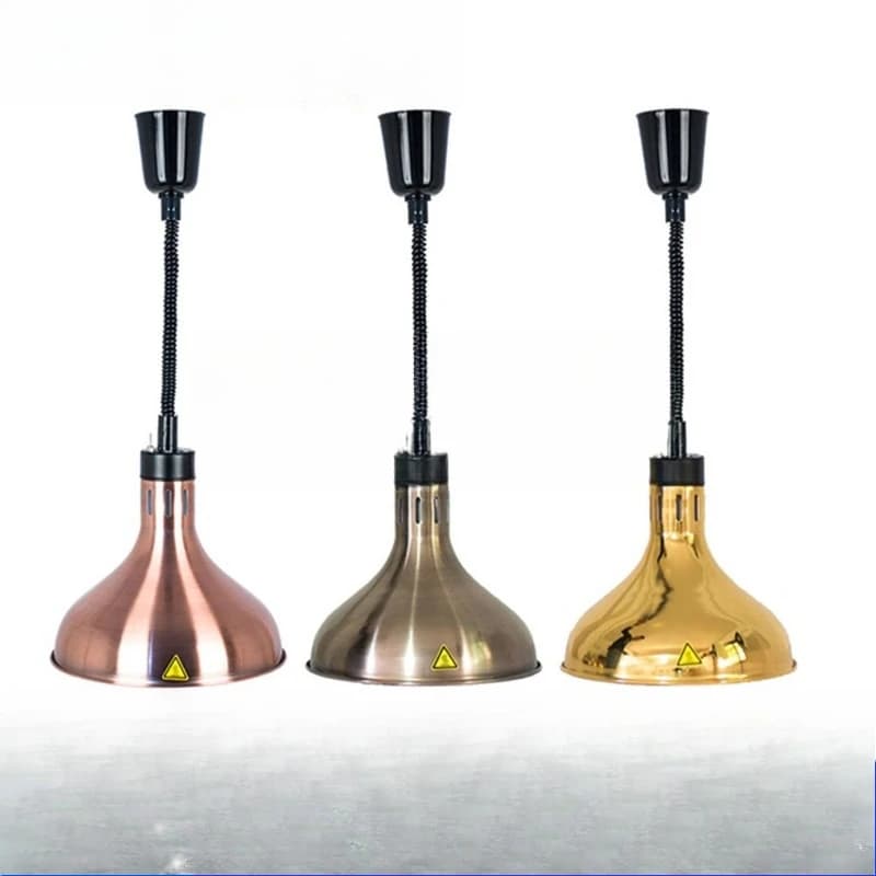 Telescopic chandelier single-head hanging thermal insulation lamp buffet lifting food thermal insulation lamp