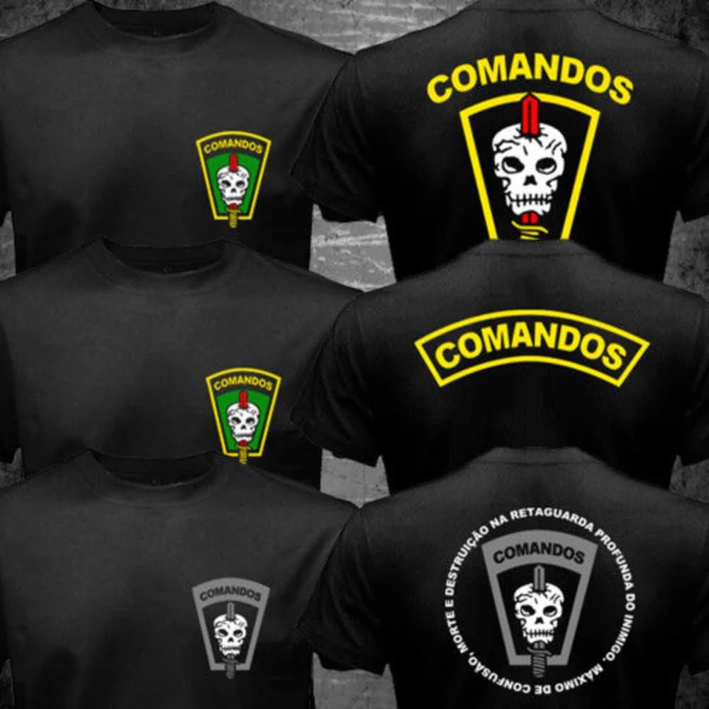 Brazil Special Forces Army 1st Commando Action Battalion Men T-shirt Short Sleeve Casual Cotton O-Neck Summer Men Clothing