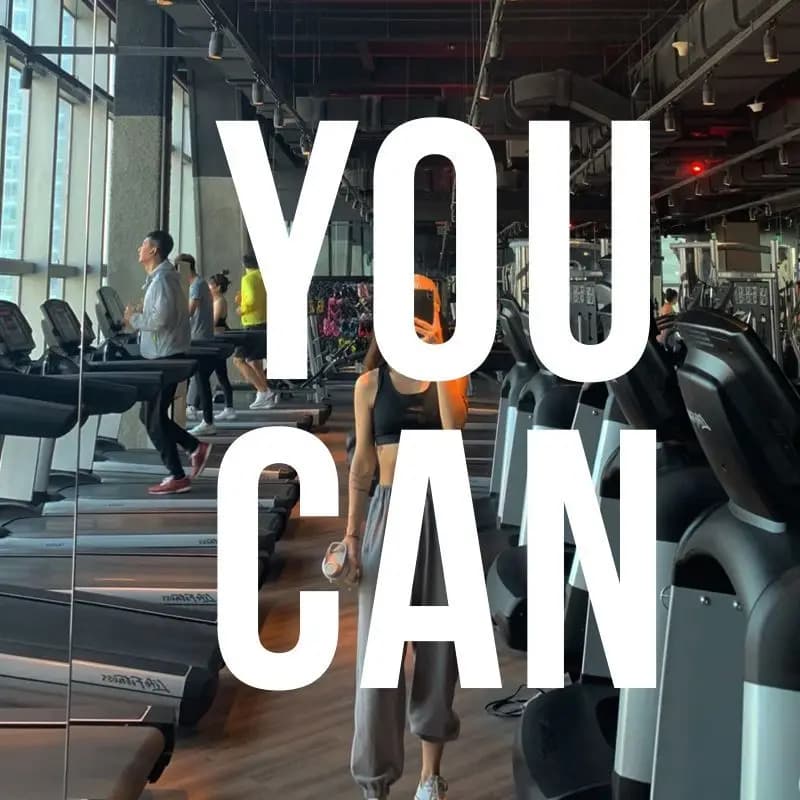 You Can YOU CAN English Inspirational Wall Stickers Gym Practice Room Floor Mirror Selfie Glass Door Window Decoration Posters