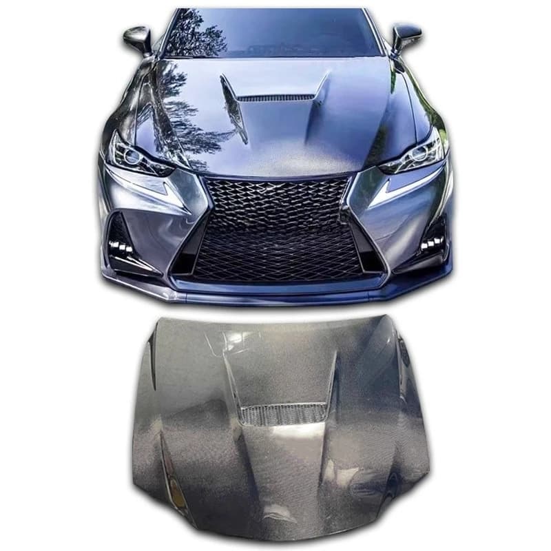 The Carbon Fiber Hood Fits the 2013-2018  IS300 IS250 Body Kit