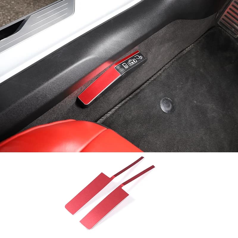 For Chevrolet Corvette C8 2020-2025 Refit Interior Door Lock Switch Sticker Decoration Accessories