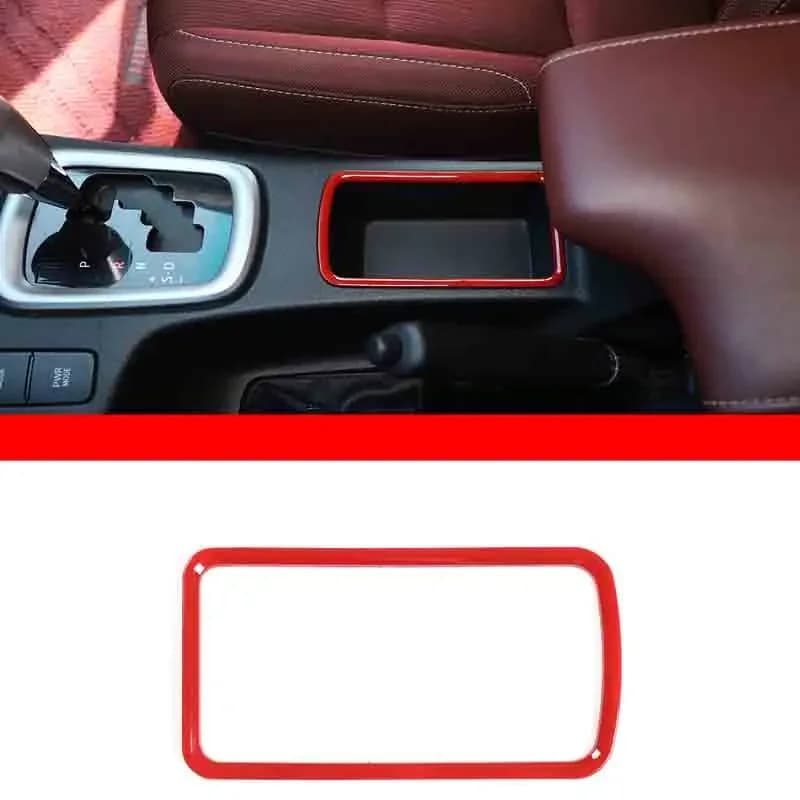 ABS Carbon Fiber For Toyota Hilux 2015-2022 Car central control gear storage box frame sticker car interior accessories