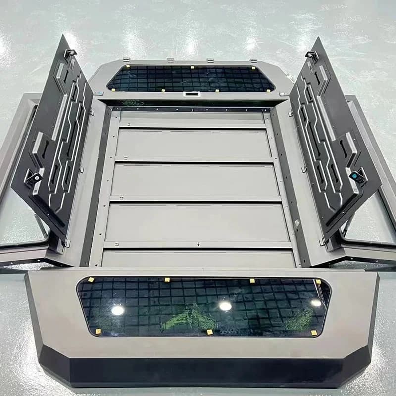 Auto Parts Lightweight Aluminum High Hardtop Truck Canopy Bed Cover For Pickup
