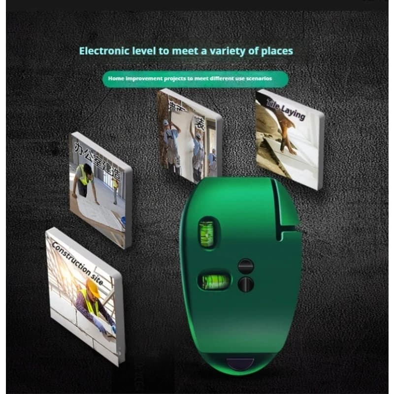 90° Right Angle Infrared Laser Level High Precision Mouse Type Ground Line Leveler for Decoration Marking Tool Anti-slip Line