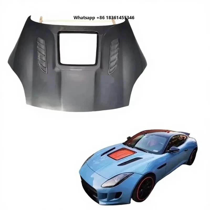 For - F-Type S With High Quality Carbon Fiber Transparent HoodHot Selling Suitle