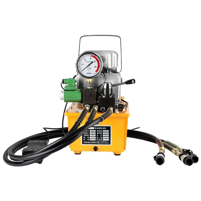 Electric Hydraulic Pump Power Solenoid Manual Valve 3 way 750w Power Lifting /Punching/Bending/Cutting Tools