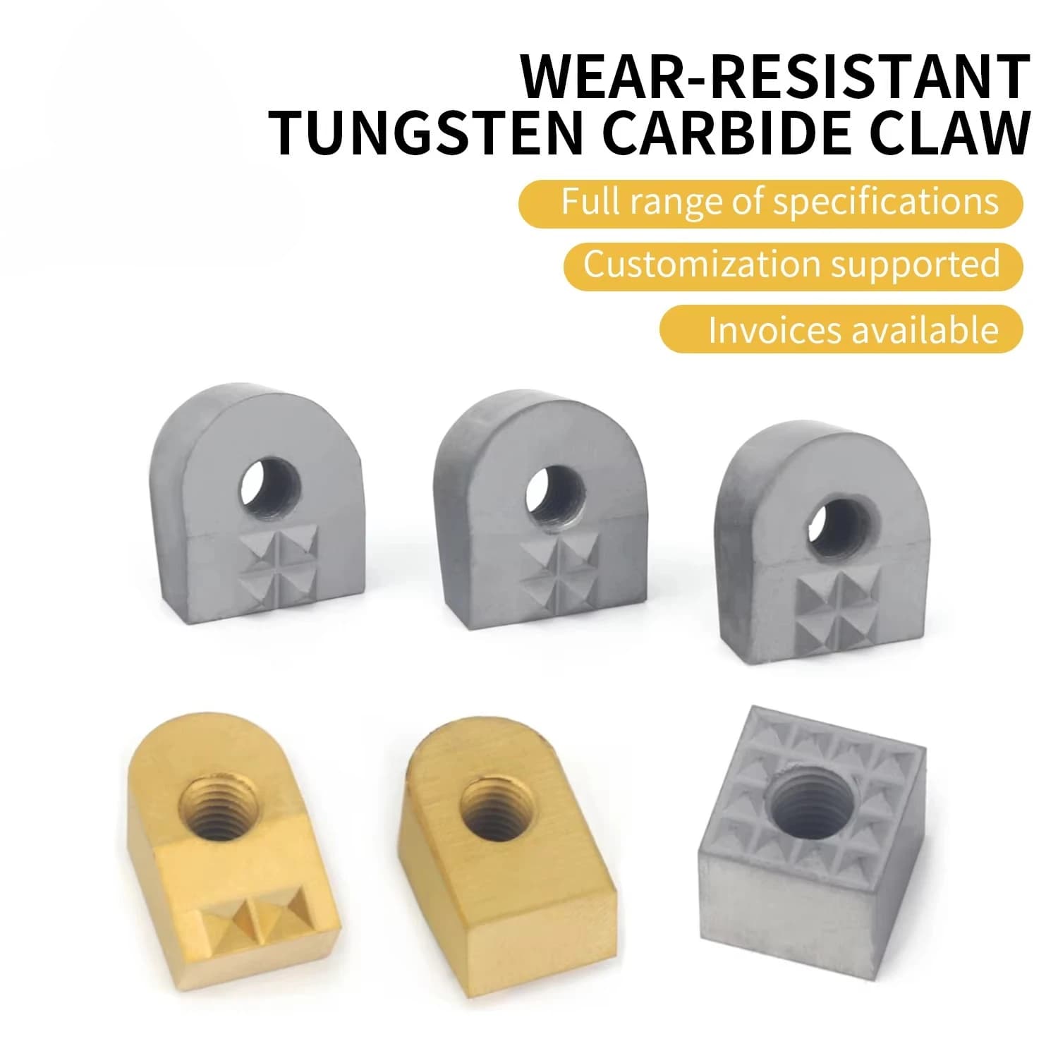 Tungsten Carbide YG8 Soft Jaw Clamping Chucking  with High Wear Resistance
