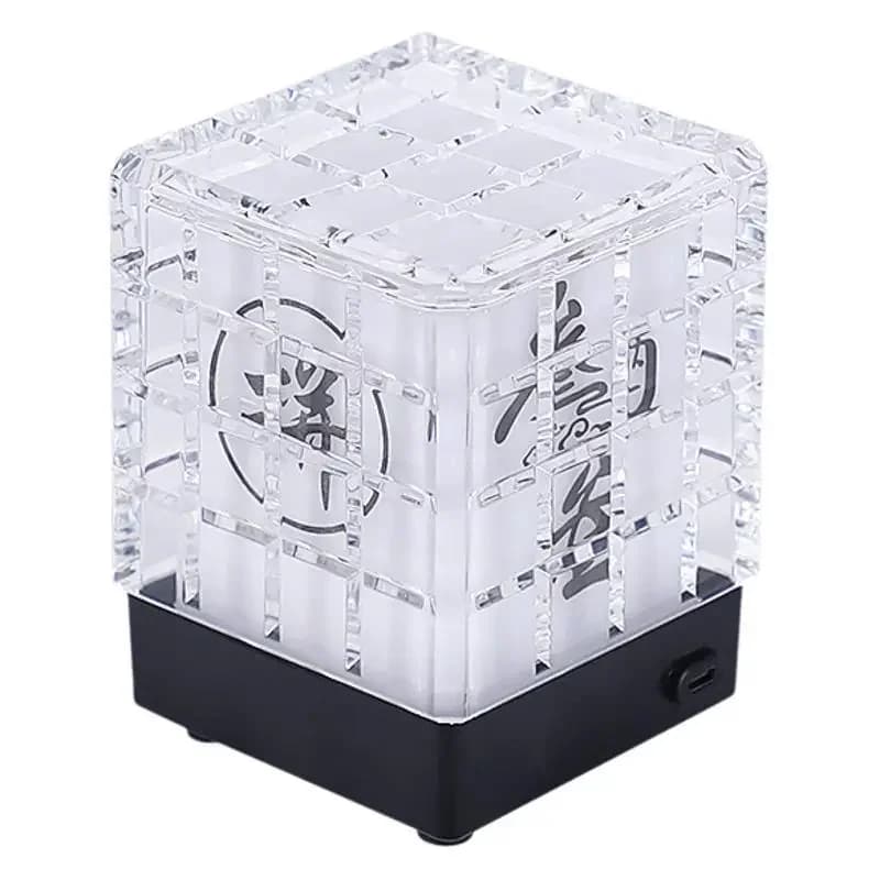 LED charging bar desk lamp KTV decorative acrylic table lamp clear bar night light ambient light Rubik's cube bar lamp