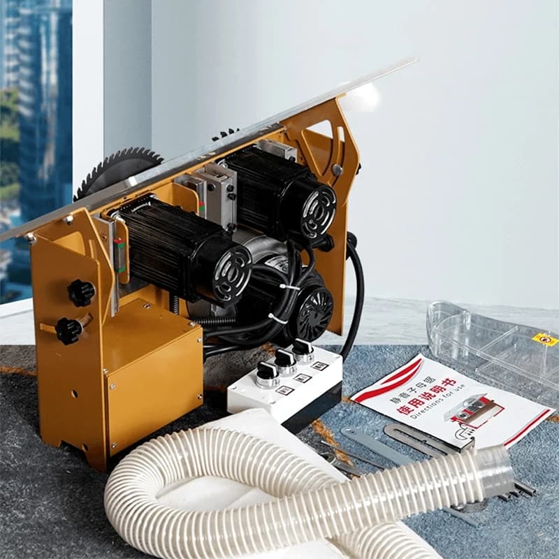 【best】Dust-free Saw Woodworking Table Saw Multifunctional Workbench Folding Shelf Small Household Simple Saw