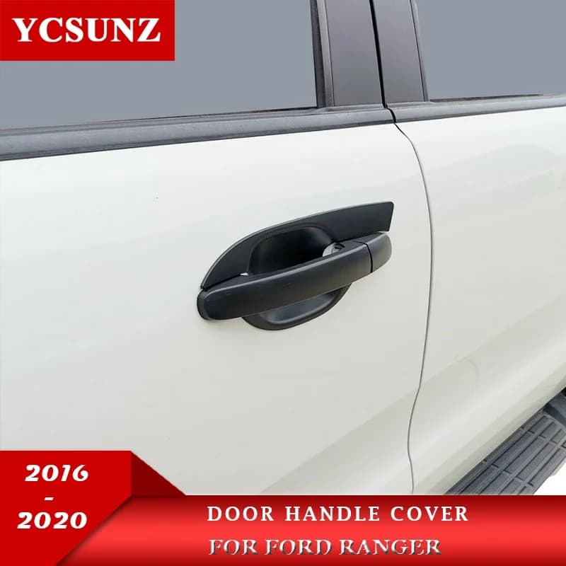 Door Handle Inserts For Ford Ranger Wildtrak T6 T7 T8 2012 2014 2015-2021 Endeavour Everest 2016-2021 Pickup Truck Car Styling