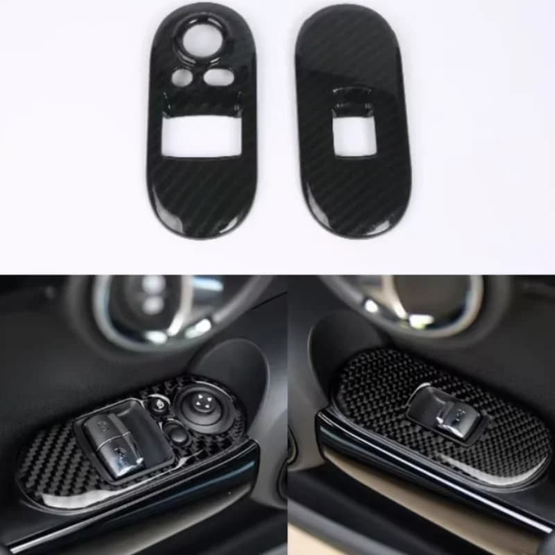 Car Window Lifter Switch Control Panel Cover Trim For BMW Mini Cooper F55 F56 2018-2021 Auto Interior Decorative Accessories
