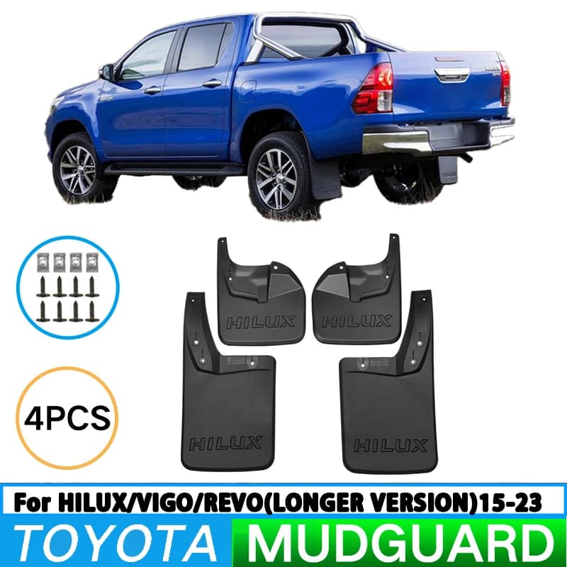 For Toyota Hilux Hilux Vigo Revo 2015-2023 Rear Extended Car Tire Fender Splash Guard Front and Rear Wheel Fender Auto Parts