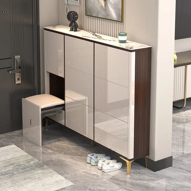 Luxury Ultra-thin Shoe Cabinet Organizer Storage Living Room Display Modern Shoe Shelf Slippers Muebles Shoemakers Furniture