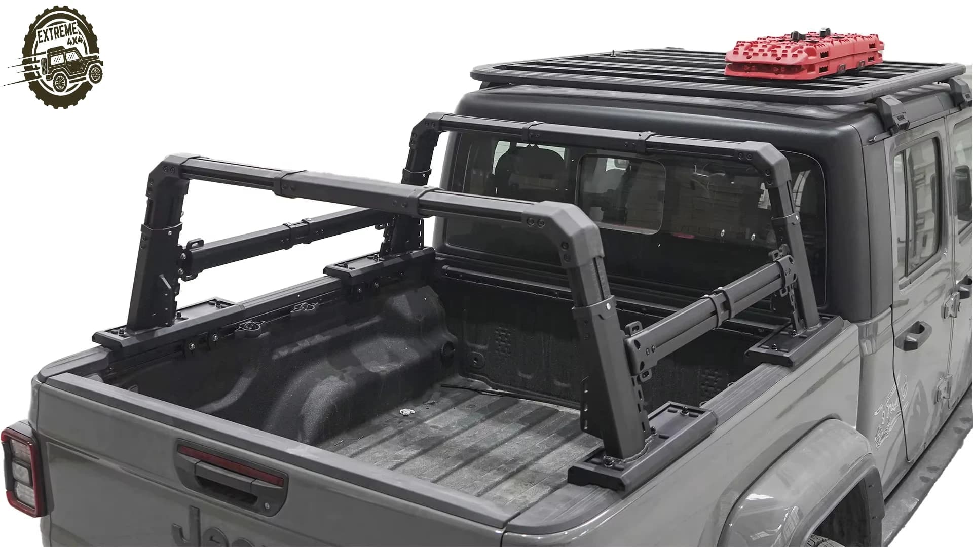 Universal Pickup Roll bar with Side Beams Universal Truck Bed Rack for Tacoma Tundra F-150 RAM Silverado Ranger Hilux D-MAX L200