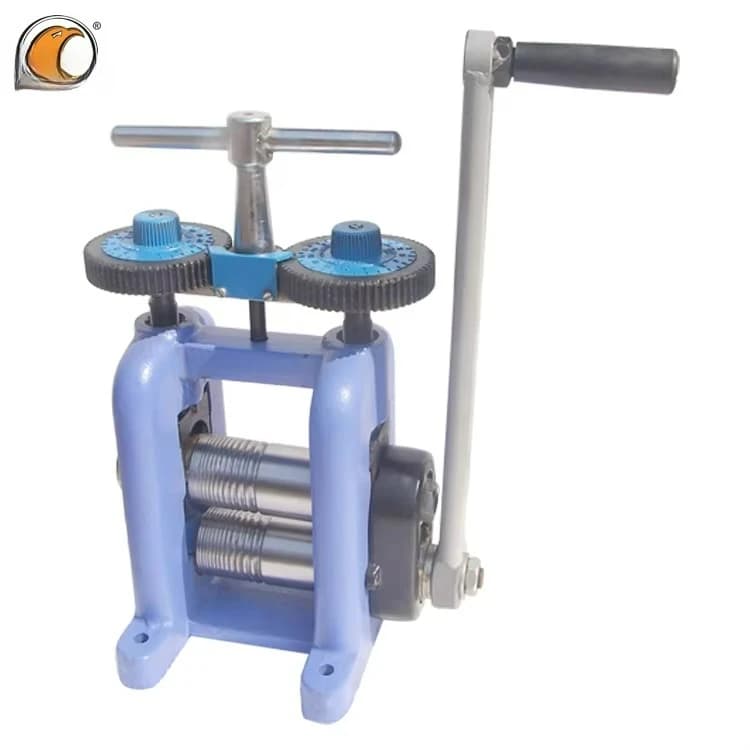 Model 64.1421 Metal Jewellery Making Machinery Rolling Mill Hand Powered Italian Type Gear Box 25kg Bracelet Making