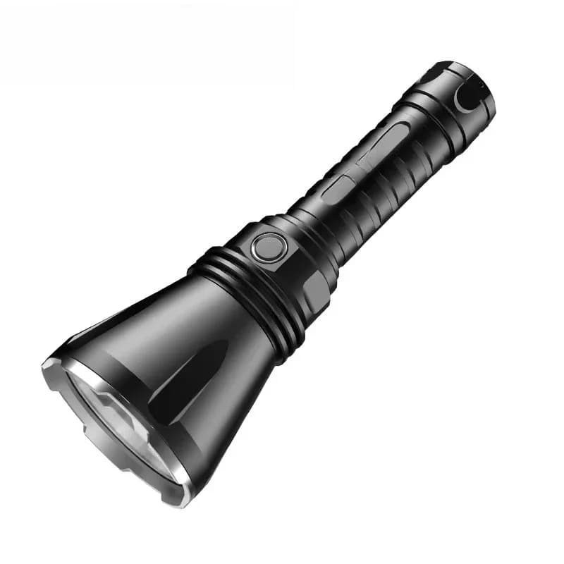 Rechargeable Light Emitting Diode Flashlight 1km IP55 Waterproof Flashlight
