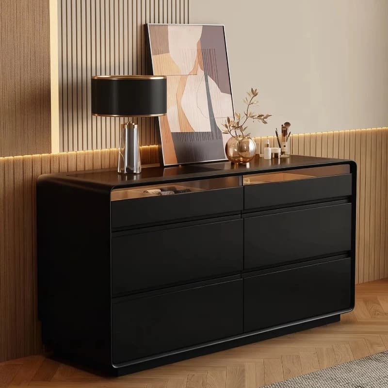 Simple solid wood bedside table light luxury household bedroom living room locker