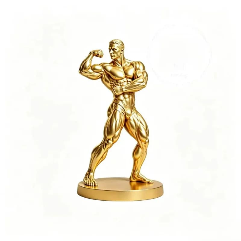Bodybuilding Competition Trophy, Muscular Man Statue, Gym Decoration Item, Display Piece, Collection Item
