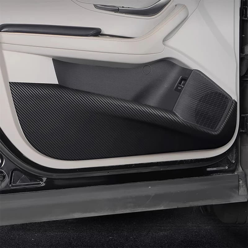 For BYD Song Plus EV DM-i SEAL U 2020-2024 2025 Car Door Anti Kick Pad Carbon Fiber Leather Texture Anti Dirt Protective Sticker