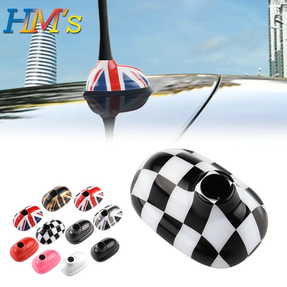 Car Radio Roof Aerial Antenna Cover Stickers Shell For MINI Cooper Clubman R55 R56 Decorative Exterior Trim Case Accessories