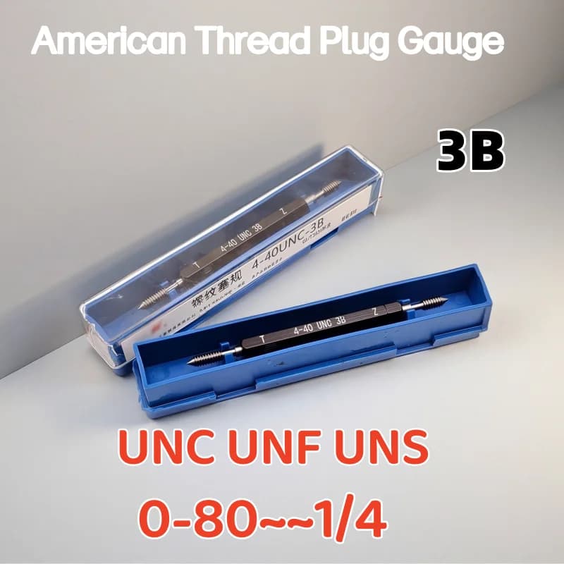 1PCS 3B Thread Stop Gauge and Thread Gauge Inspection Tool UNC UNF UNS 0-80 1-64 8-32 10-24 1/4-20 1/4-28